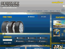 Tablet Screenshot of certifiedtireandautoservice.com